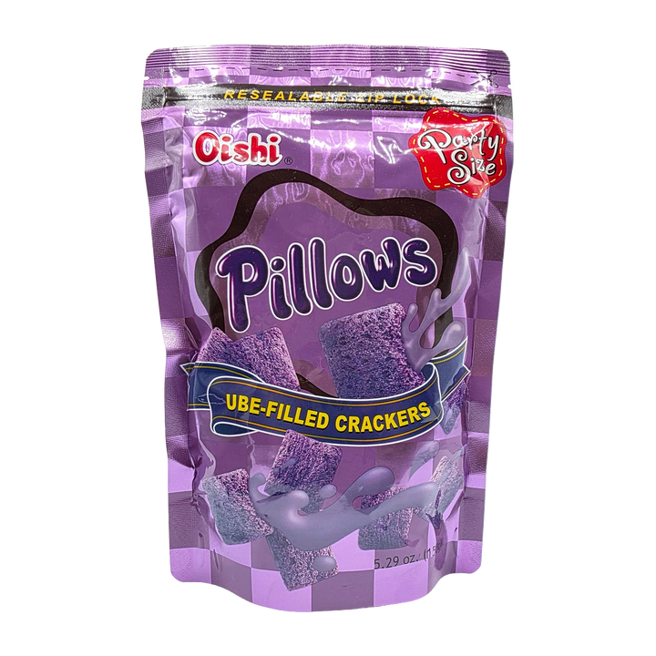 Oishi PIllows Ube-Filled Crackers BIG - 150g