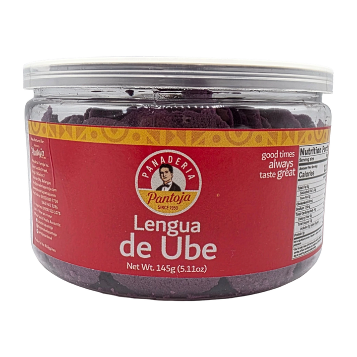 Pantoja Lengua de Gato Ube - 145g on a transparent background