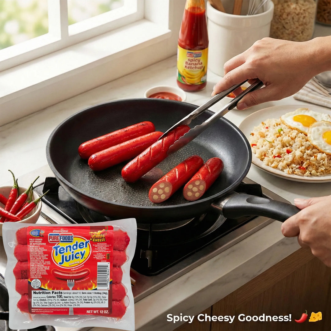 Purefoods Tender Juicy Hotdog Chili & Cheese - 12 oz