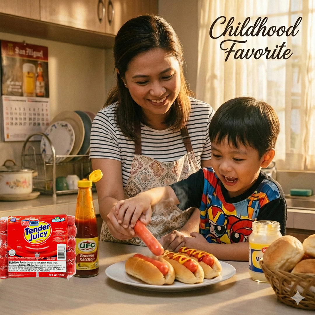 Purefoods Tender Juicy Hotdog Regular - 12 oz