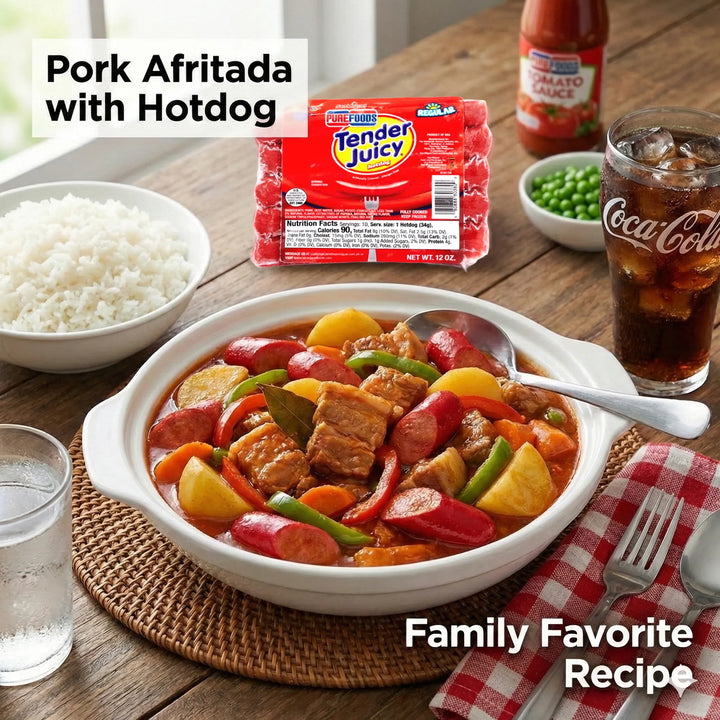 Purefoods Tender Juicy Hotdog Regular - 12 oz