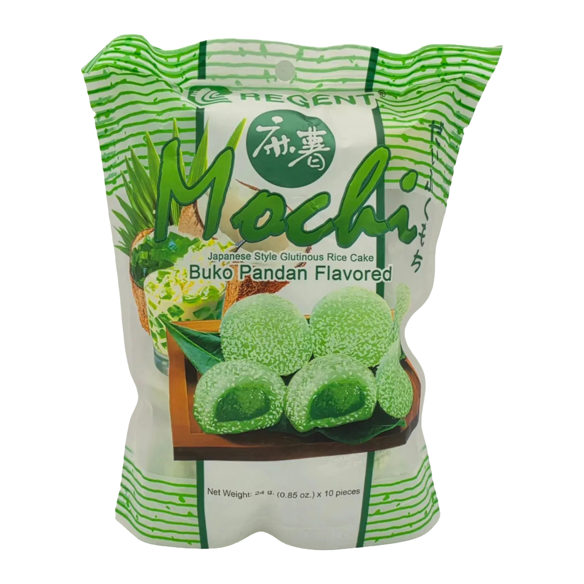 Regent Mochi Japanese Style Glutinous Rice Cake Buko Pandan Flavored ...