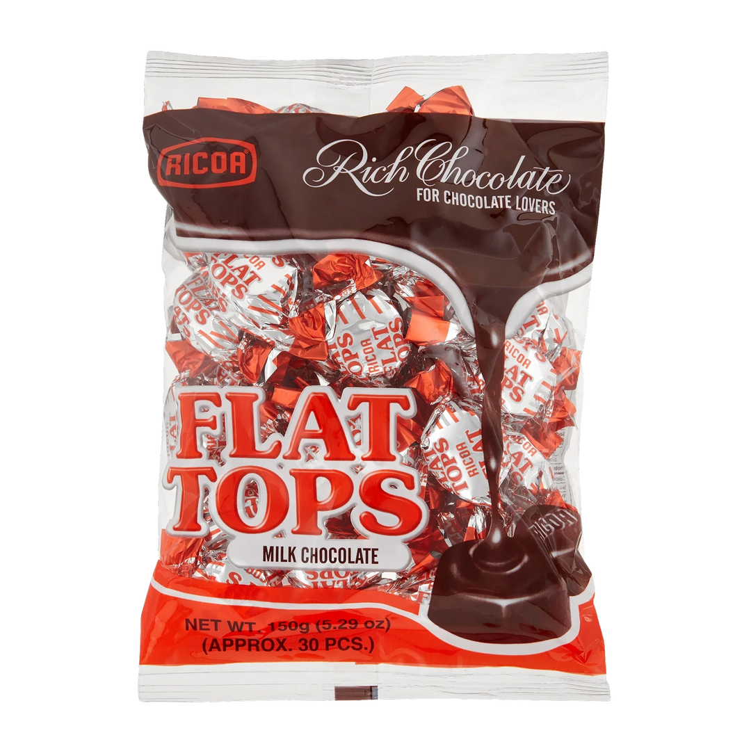 Ricoa Flat Tops Milk Chocolate (30pcs) - 150g