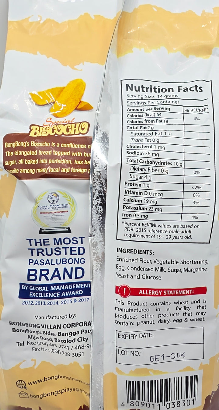 Bongbong's  Special Biscocho - 320g