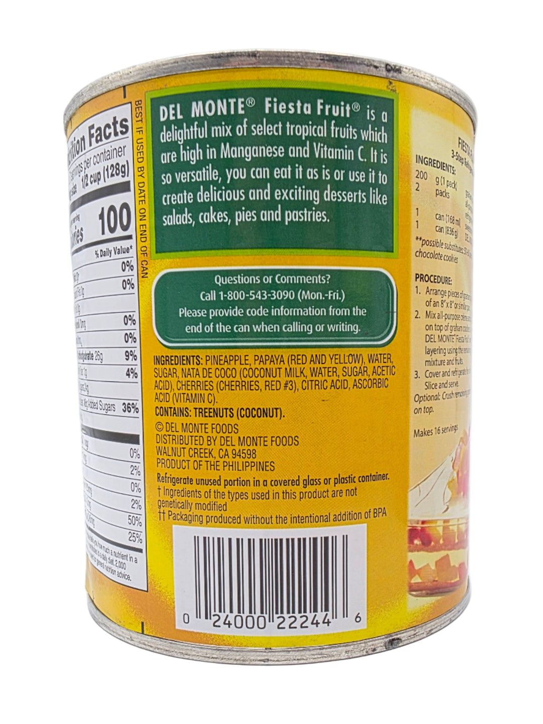 Del Monte FIESTA Fruit Cocktail- 30 oz