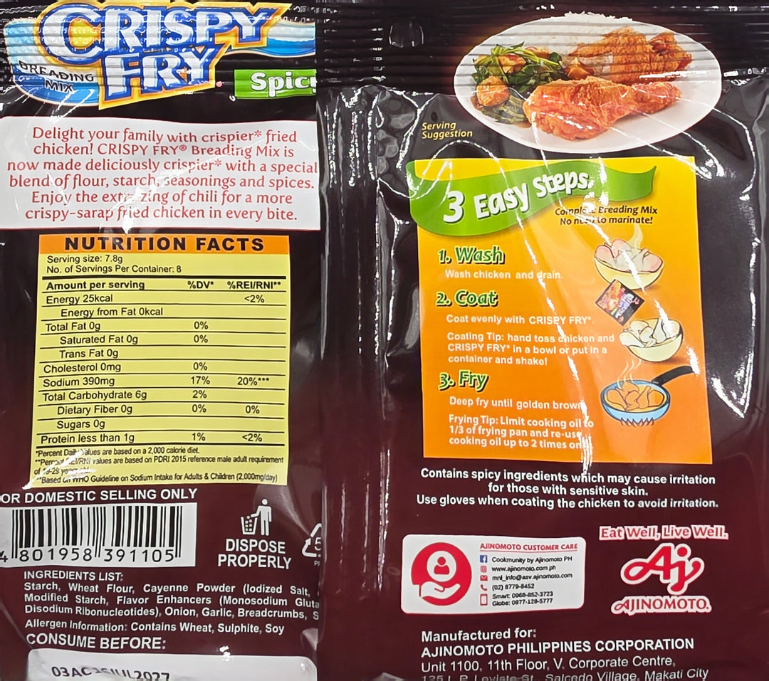 Ajinomoto Crispy Fry Spicy Breading Mix