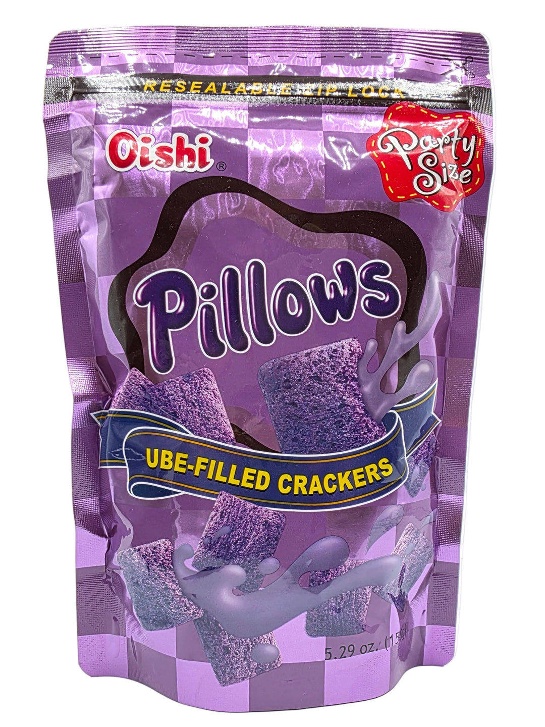 Oishi PIllows Ube-Filled Crackers BIG - 150g