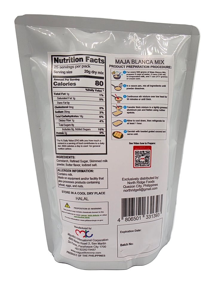 Miguelitos Maja Blanca Mix - 1.1lbs