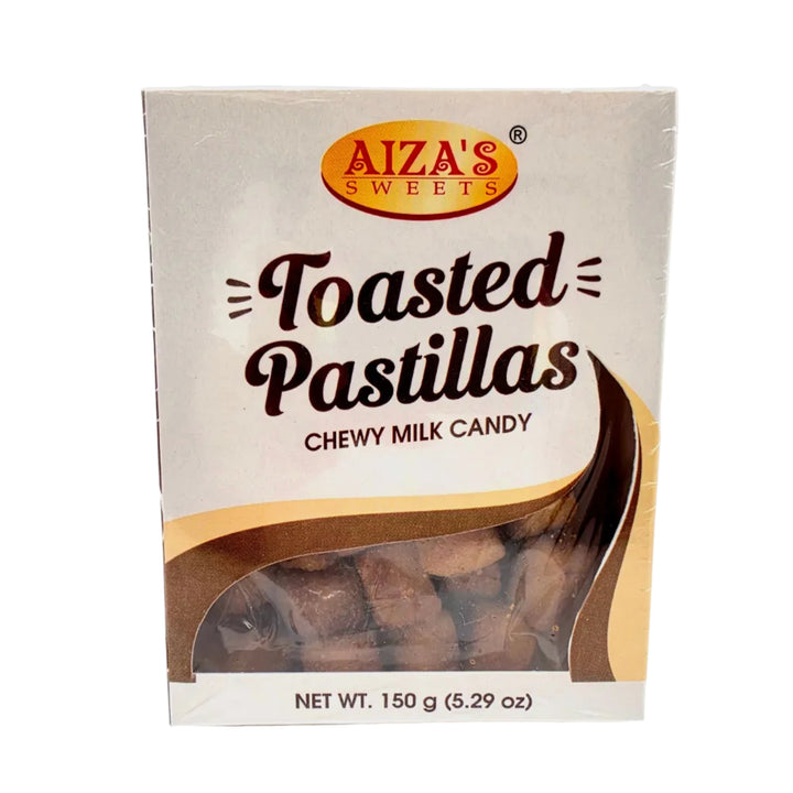Box of Aiza's Toasted Pastillas on a white background
