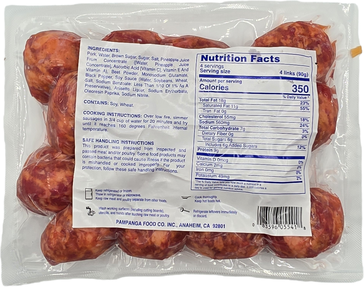 Pampanga Brand Chorizo de Cebu - 12oz