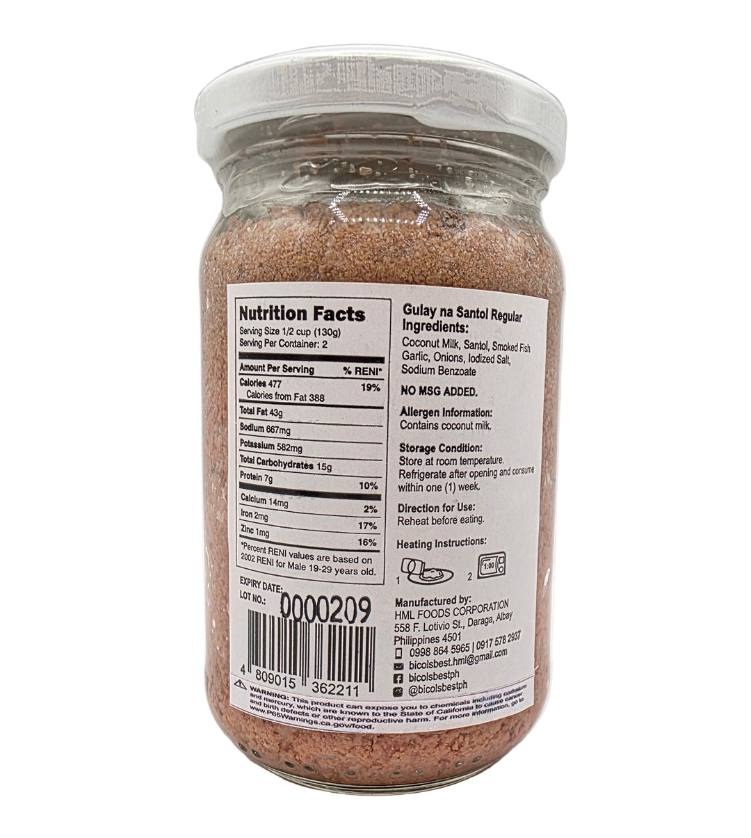 Bicol's Best Ready to Eat Gulay na Santol Regular - 7.4oz