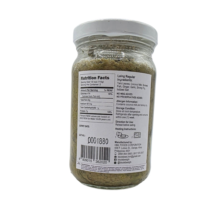 Bicol's Best Ready to Eat Laing (Regualr) - 8oz