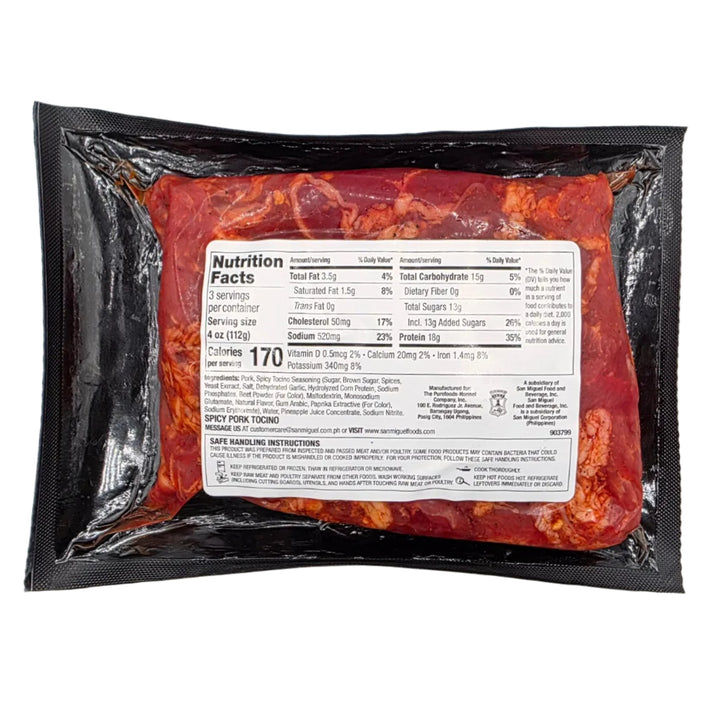 San Miguel Purefoods SPICY Pork Tocino - 12oz