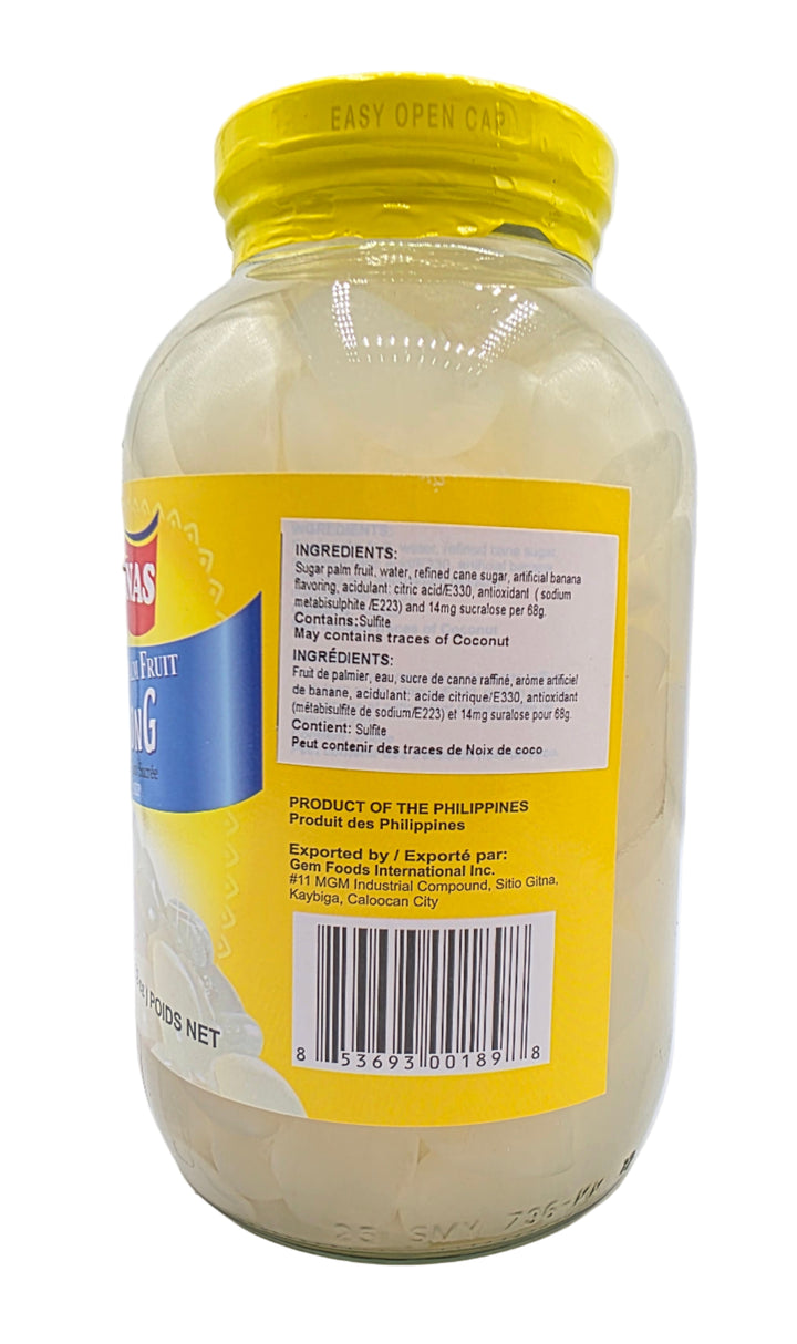 Buenas Sugar Palm Fruit (Kaong) in Syrup - 32oz