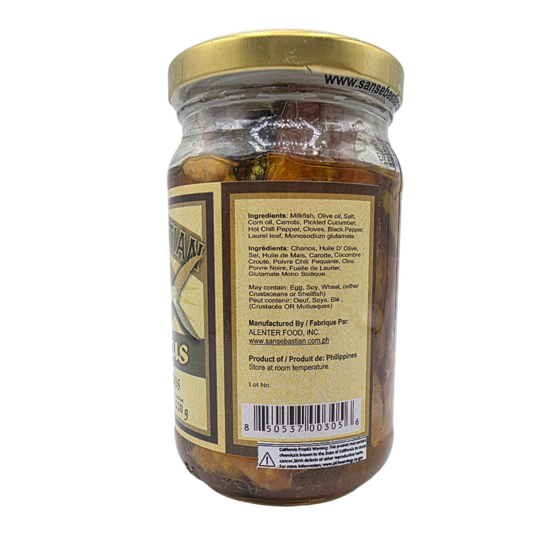 San Sebastian Bangus in Olive Oil Hot & Spicy - 220g