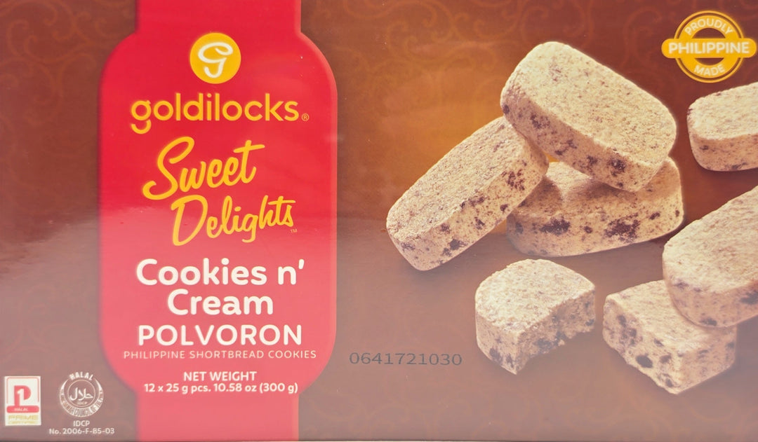 Goldilocks Sweet Delights Cookies & Cream Polvoron - 12x25g