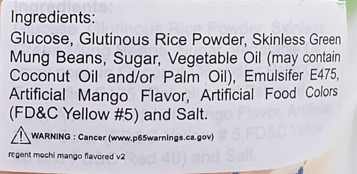 Regent Mochi Japanese Style Glutinous Rice Cake Mango Flavored (10pcs) - 40g