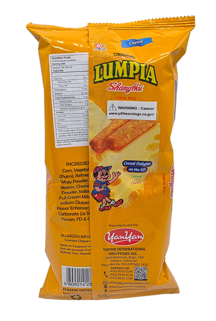 OK! Original Lumpia Shanghai Cereal Roll Cheese Flavor - 65g