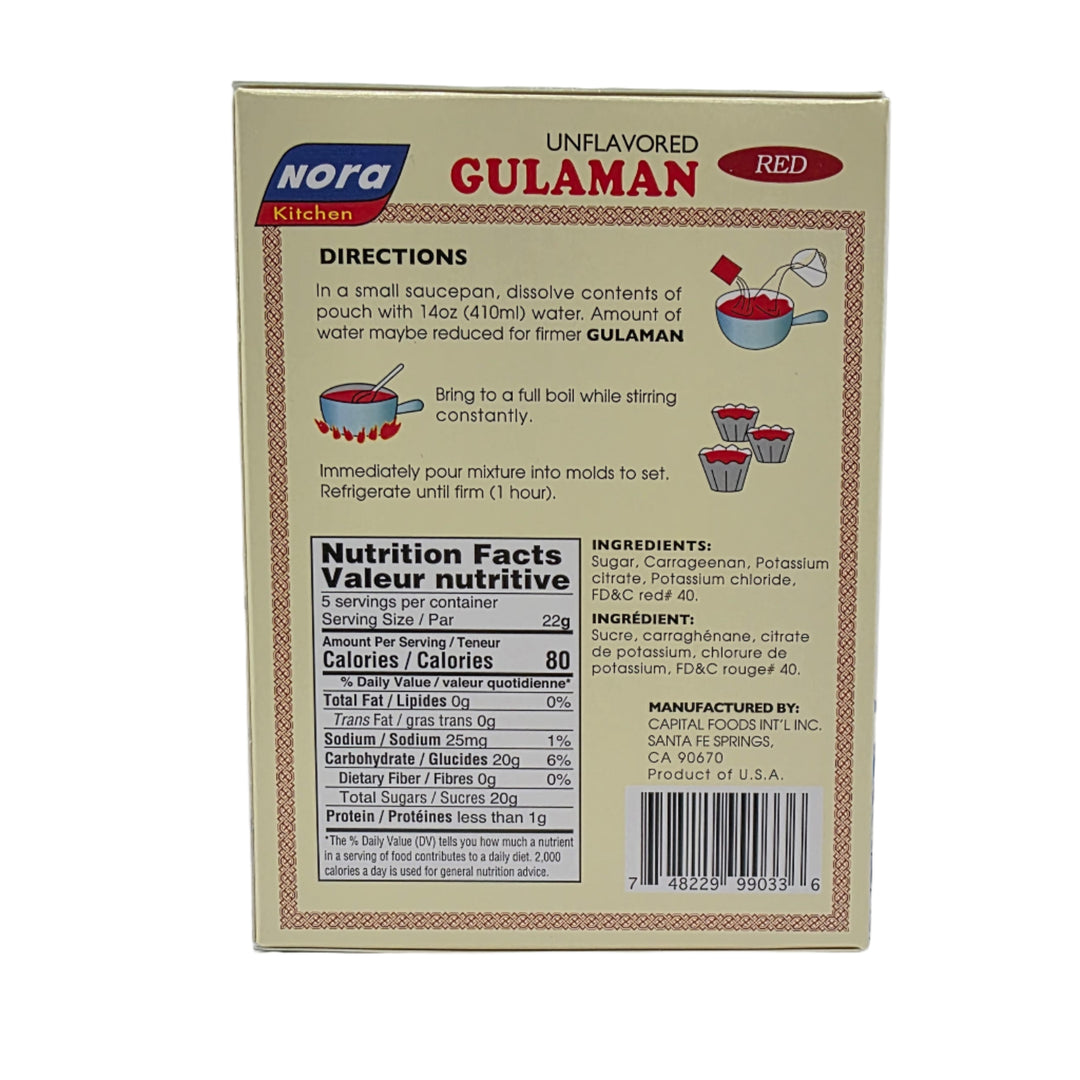Nora Kitchen Unflavored Gulaman (RED) - 90g