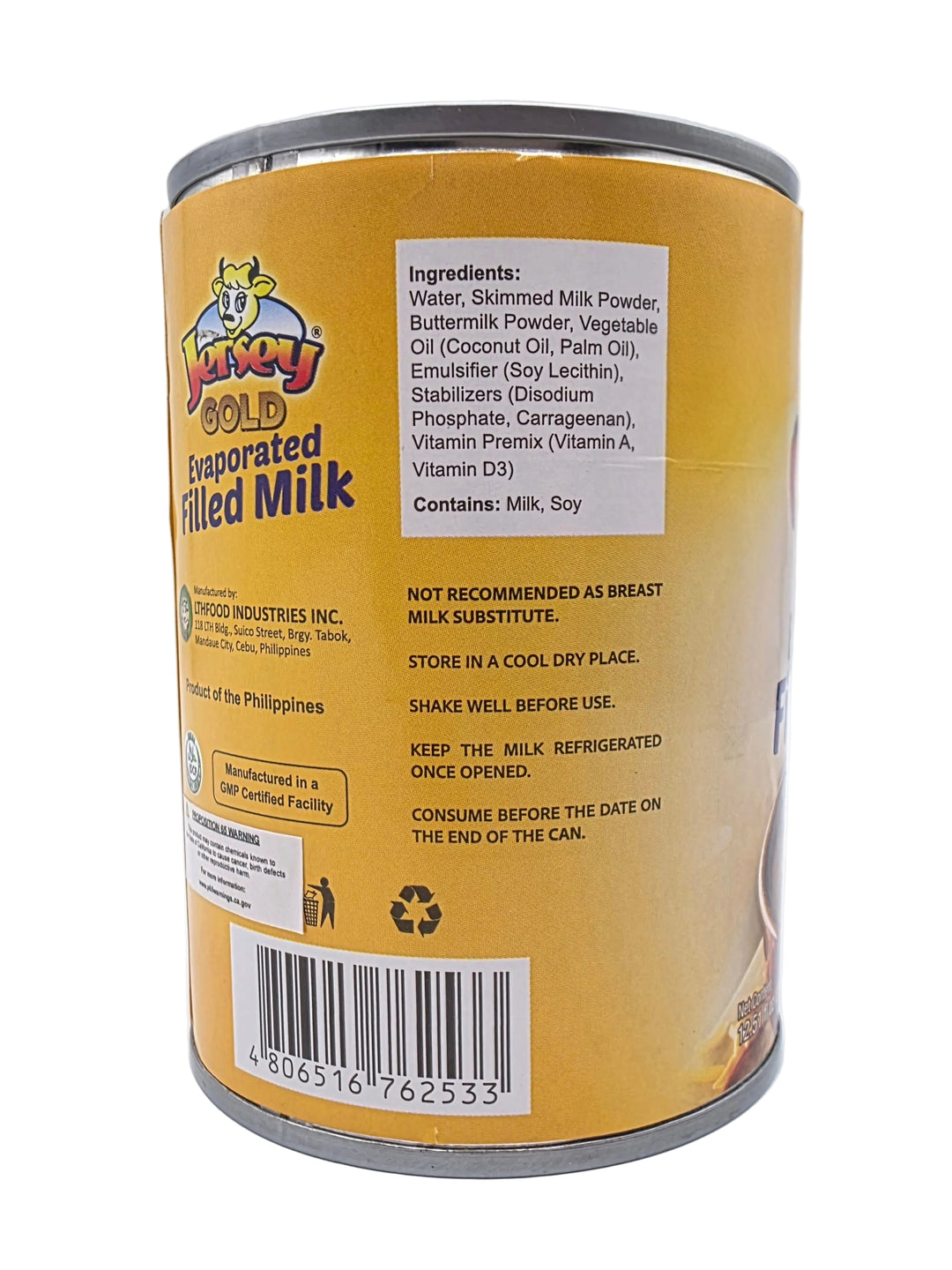 Jersey Gold Evaporaed Filled Milk - 370mL