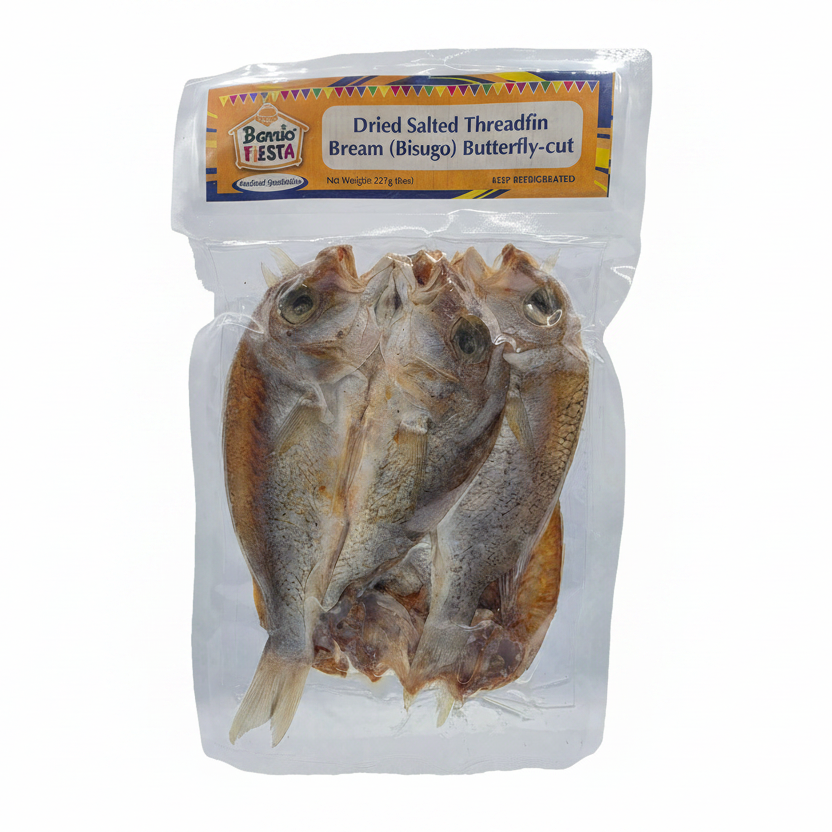 Barrio Fiesta Dried Salted Threadfin Bream (Bisugo) Butterfly-Cut - 8oz