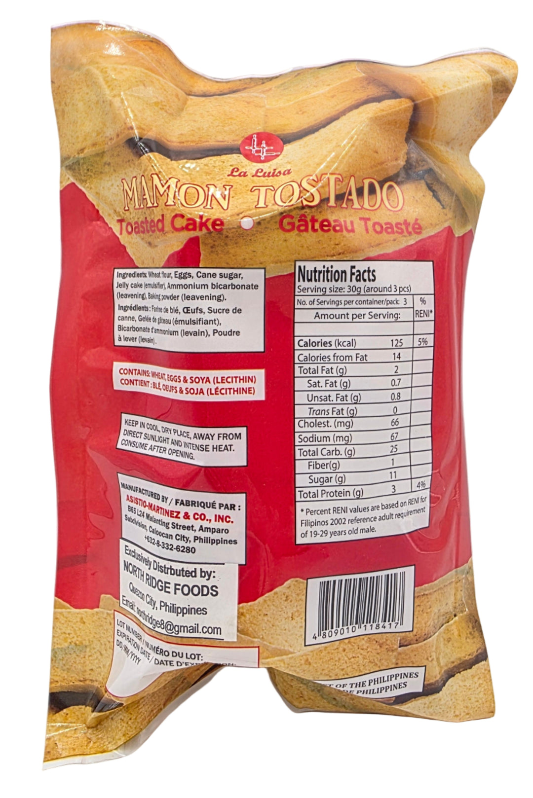 La Luisa Mamon Tostado (Toasted Cake) - 20g
