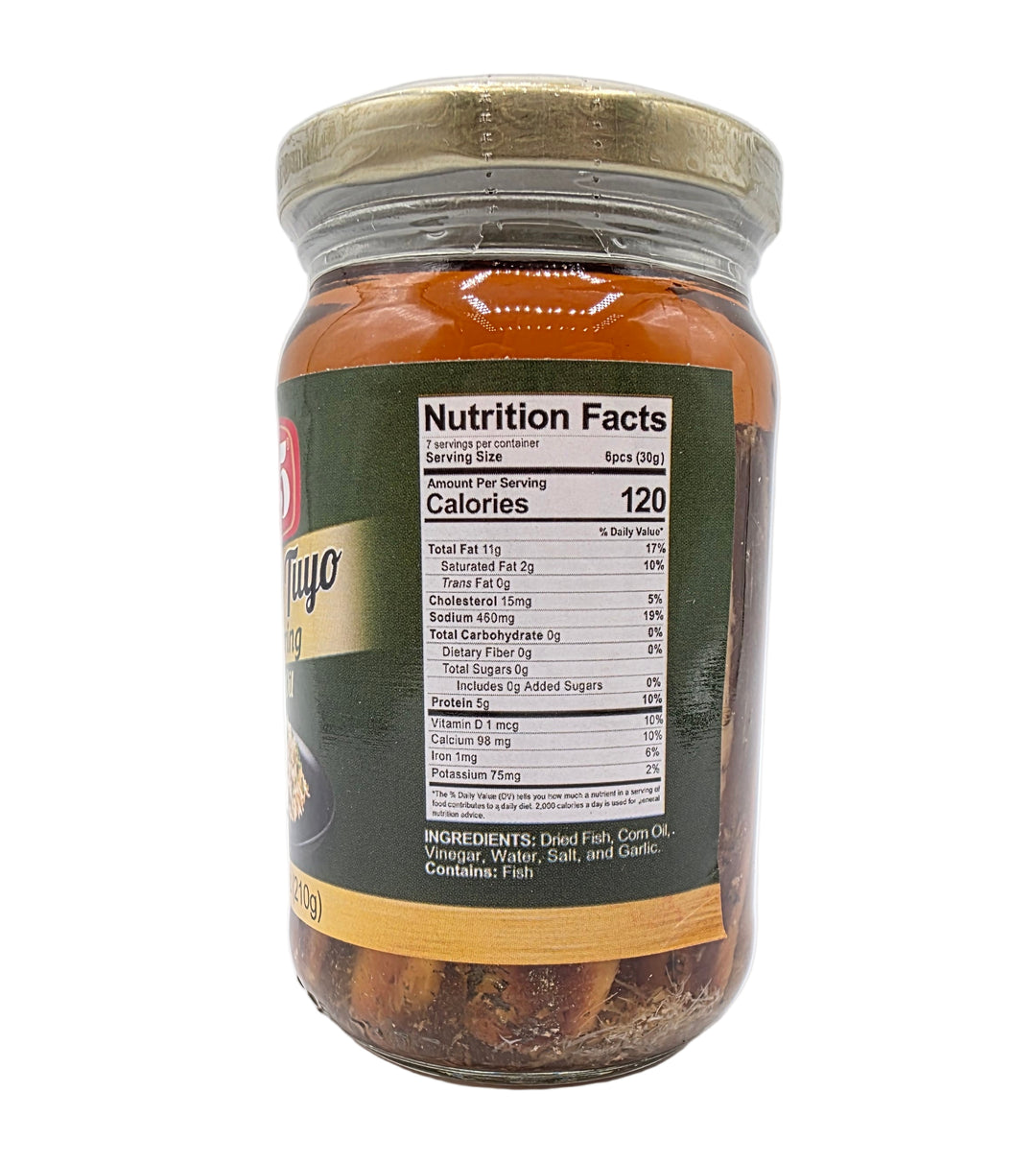 555 Gourmet Tuyo Dried Herring in Oil - 7.4oz