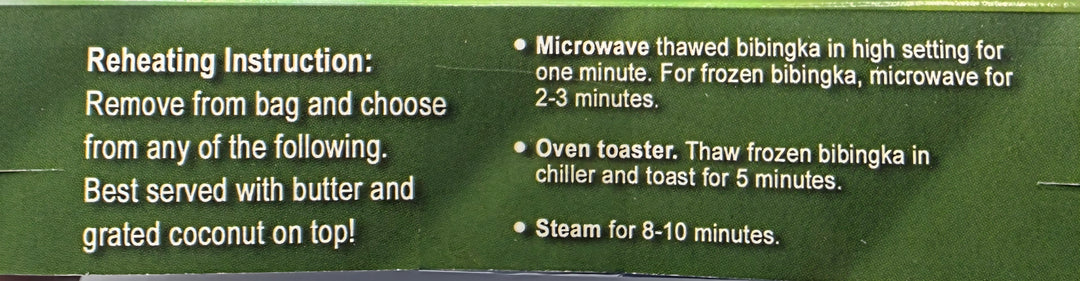 Ferino's Bibingka Rice Cake Cheddar & White Cheese Toppings - 250g