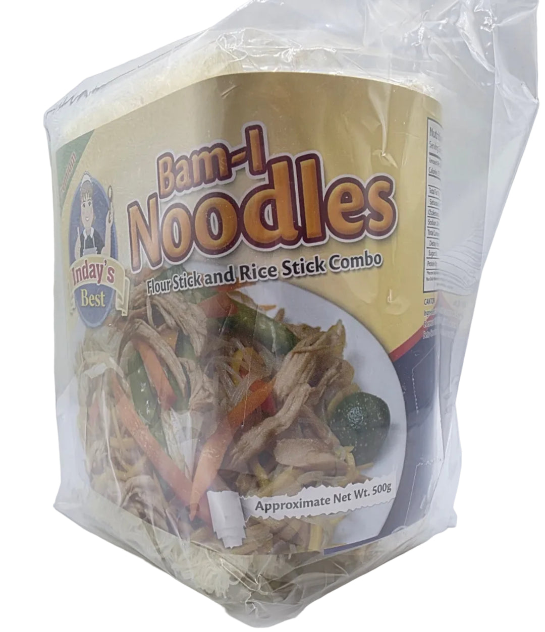 Premium Inday's Best Bam-I Noodles Flour Stick and Rice Stick Combo - 500g