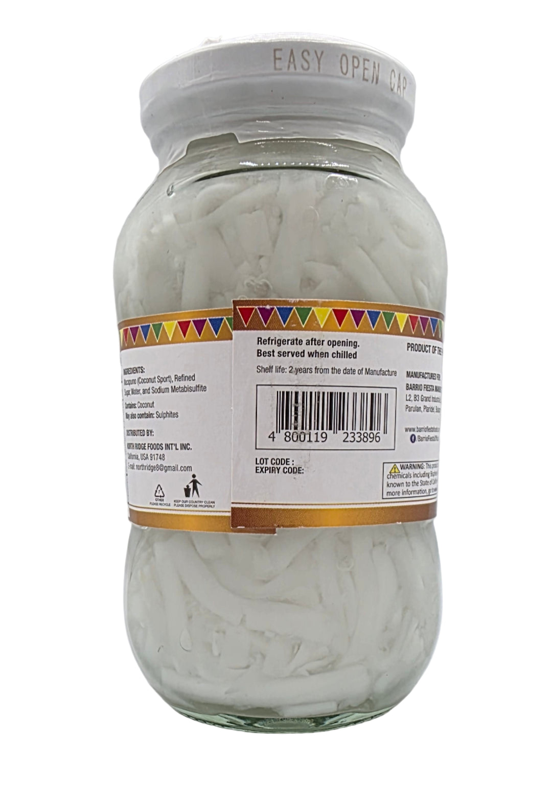 Barrio Fiesta Macapuno Strings (Coconut Sports Strings) - 12oz