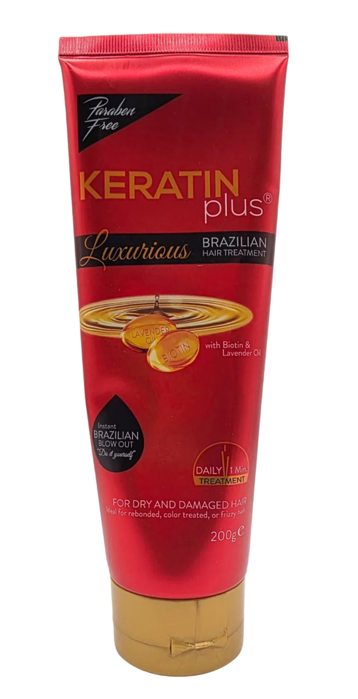 Keratin Plus Brazilian Hair Treatment w/ Biotin & Lavander Oil - 200g