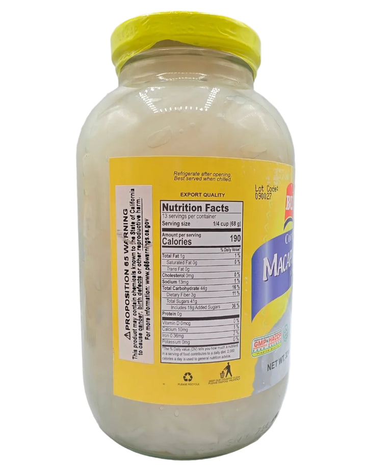 Buenas Coconut Sports Macapuno Strings in Syrup (BIG) - 32oz