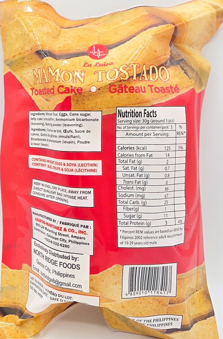 La Luisa Mamon Tostado (Toasted Cake) - 20g