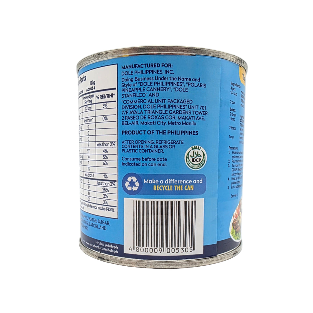 Dole Pineapple Tidbits in Extra Light Syrup - 432g