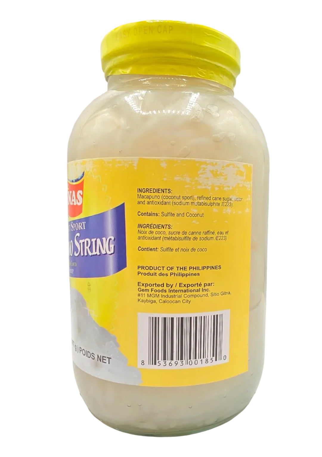 Buenas Coconut Sports Macapuno Strings in Syrup (BIG) - 32oz