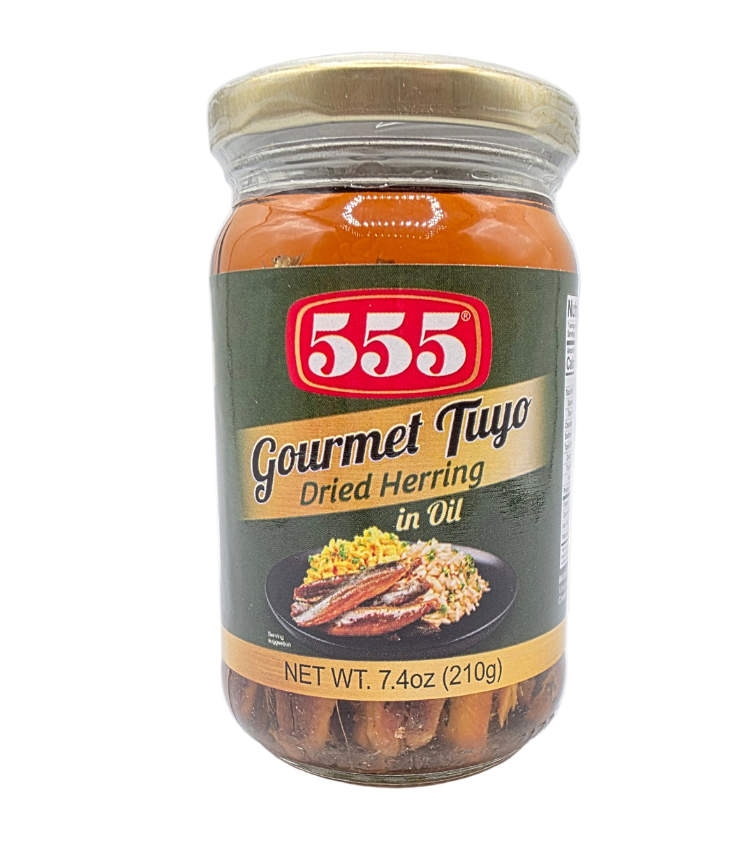 555 Gourmet Tuyo Dried Herring in Oil - 7.4oz