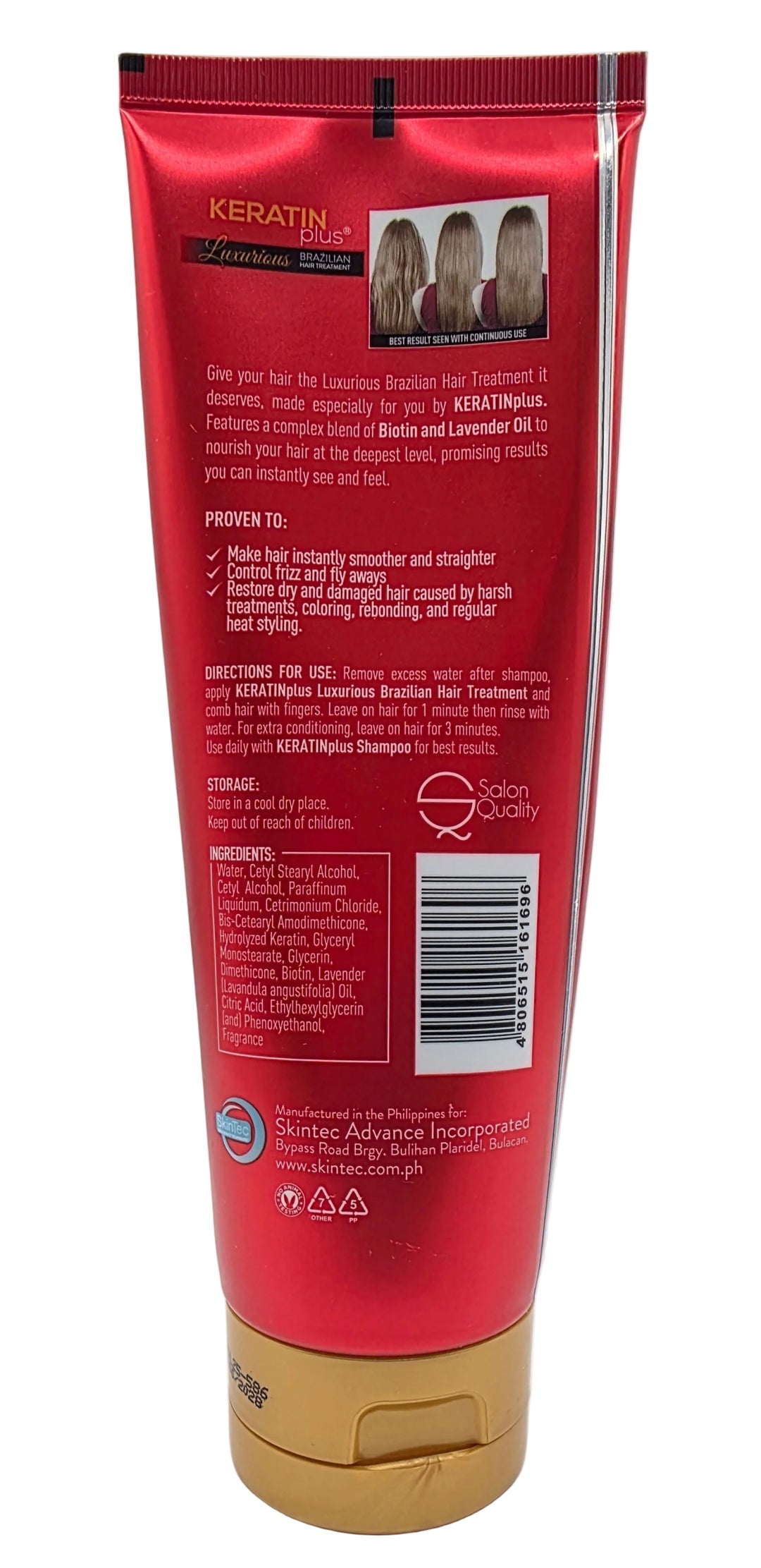 Keratin Plus Brazilian Hair Treatment w/ Biotin & Lavander Oil - 200g