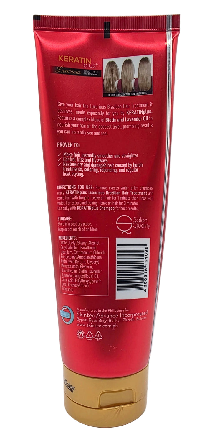 Keratin Plus Brazilian Hair Treatment w/ Biotin & Lavander Oil - 200g