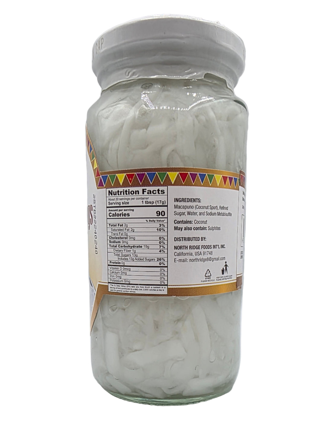 Barrio Fiesta Macapuno Strings (Coconut Sports Strings) - 12oz