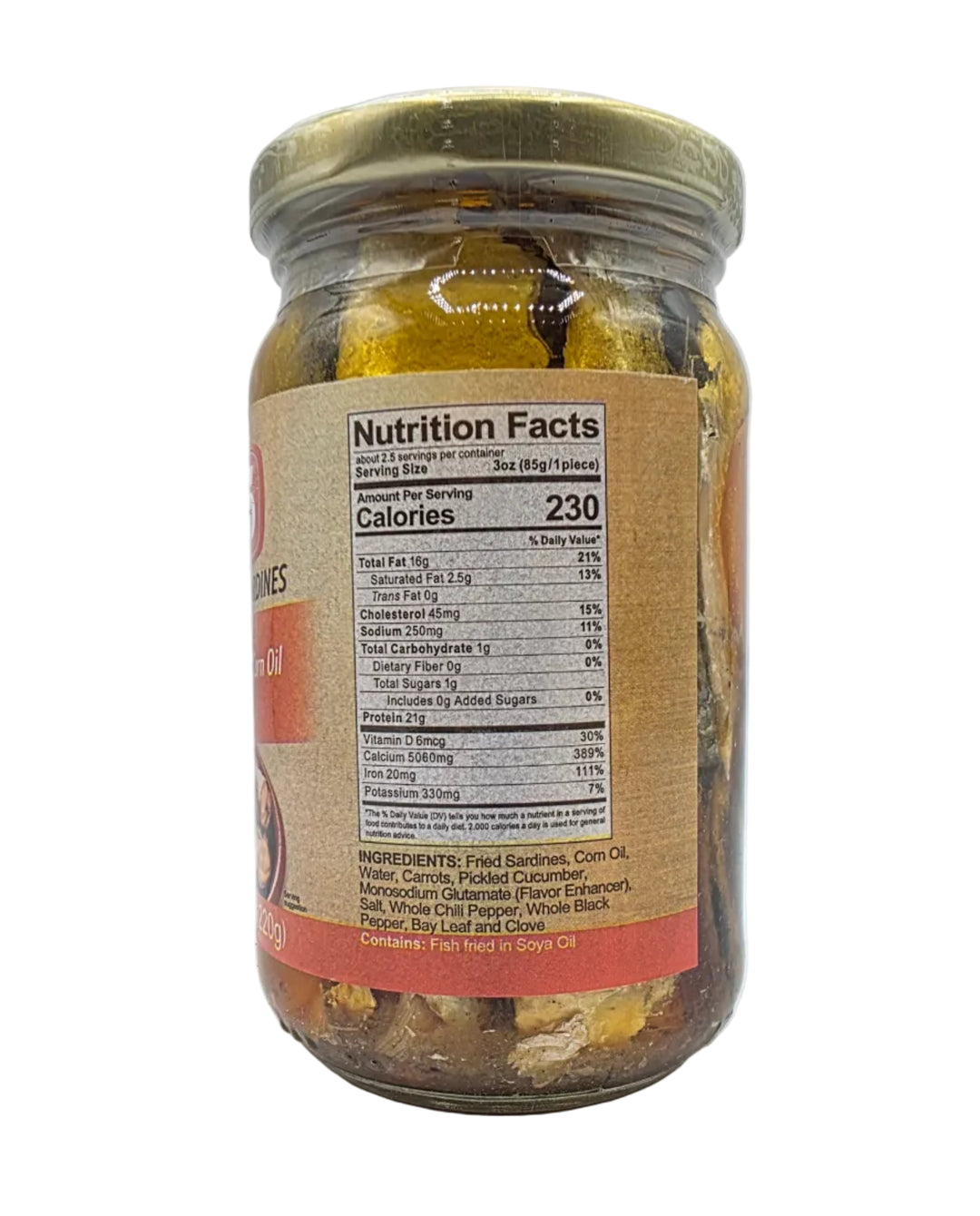 Jar with a label on a white background