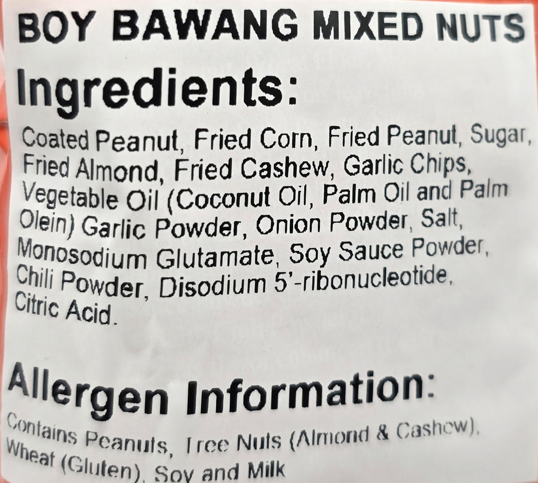 Boy Bawang Mixed Nuts Garlic Flavor - 100g