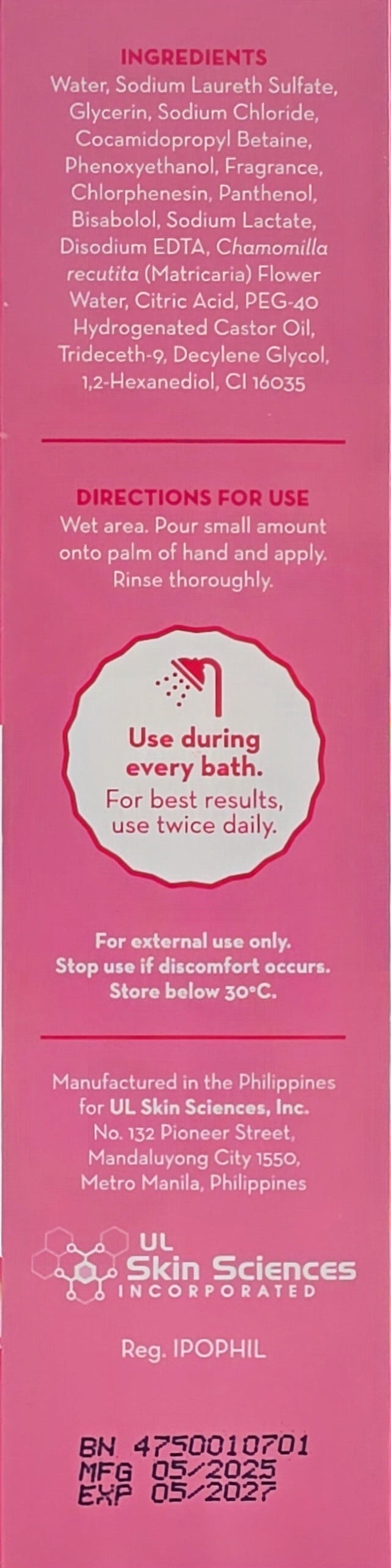 PH Care Daily Feminine Wash Floral Cream - 150mL