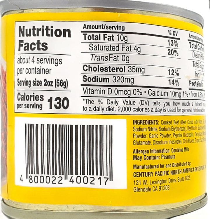 Argentina Brand Corned Beef Chili Garlic - 8.8oz