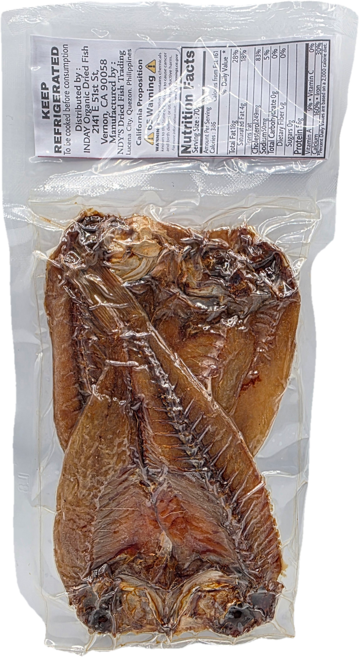 NDY's Best Dried Fish BISUGO Threadfin Fish Semi Salted Fully Eviscerated - 150g