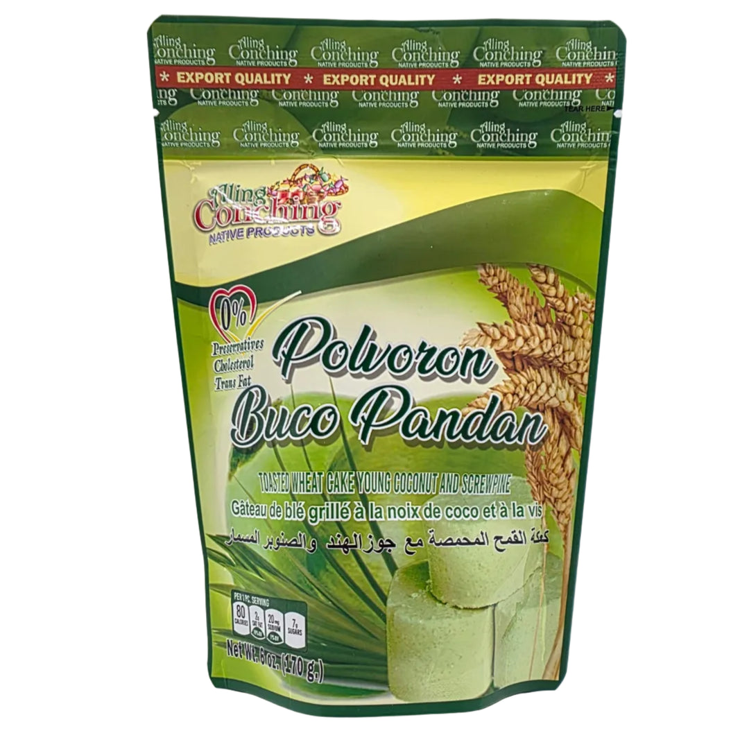 Green package of Rice Powder on a white background