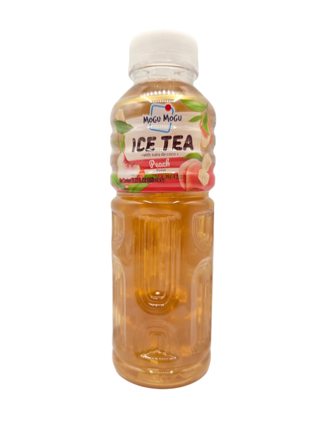 Mogu Mogu Ice Tea with Nata de Coco Peach Flavor - 450mL