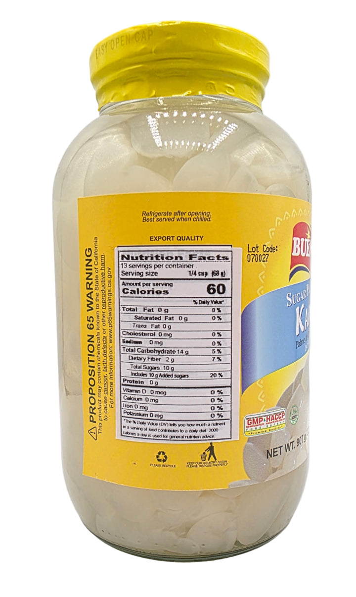 Buenas Sugar Palm Fruit (Kaong) in Syrup - 32oz
