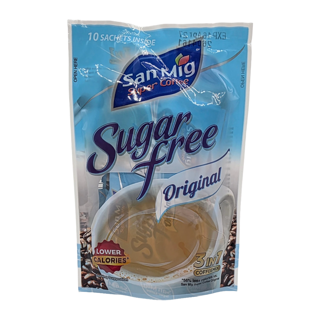 San Mig Super Coffee Sugar Free Original 3-in-1 Coffe Mix- 10 Sachets