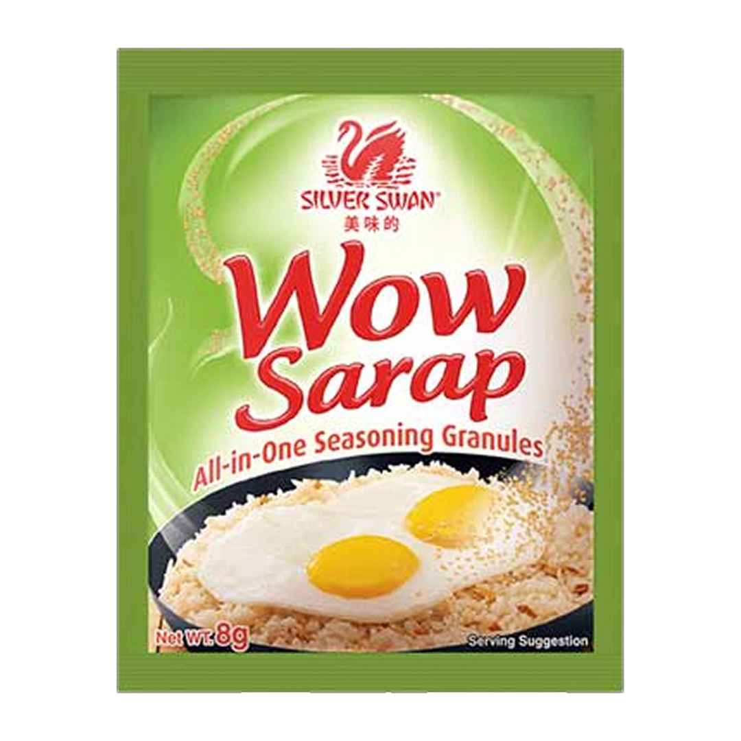 Silver Swan Wow Sarap All-in-One Seasoning Granules - 8gx12 on a transparent background