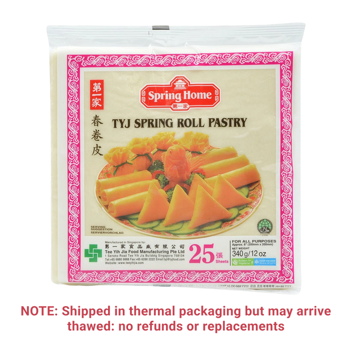 Spring Home TYJ Spring Roll Pastry (25 Sheets) - 12 oz